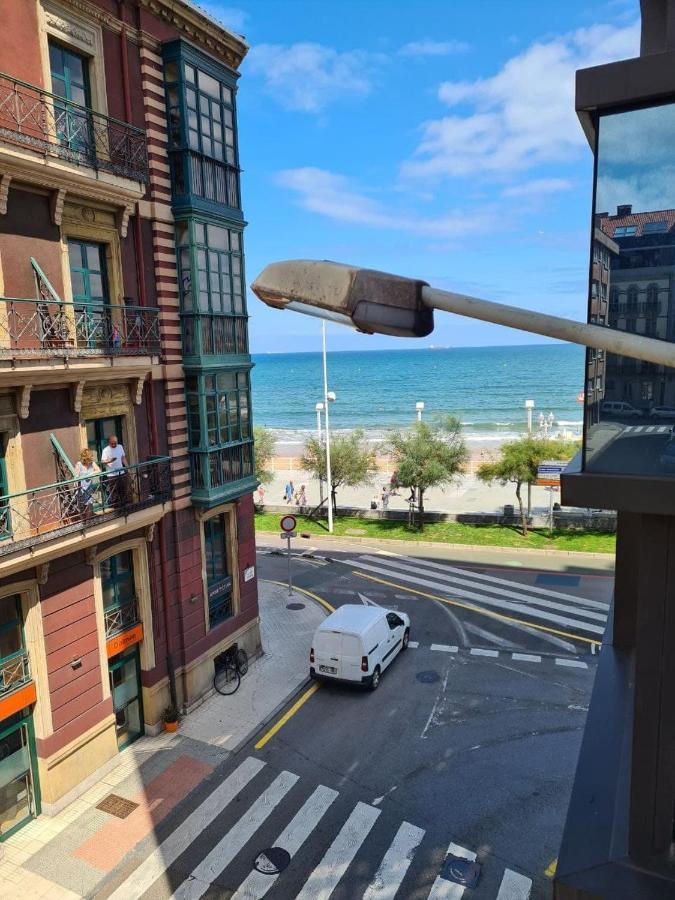 122A - Emblematica Vivienda En Playa San Lorenzo Gijón Extérieur photo